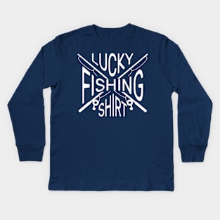 Lucky Fishing Shirt Kids Long Sleeve T-Shirt